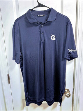 Levelwear Men's Polo Shirt in Blue Size Large
